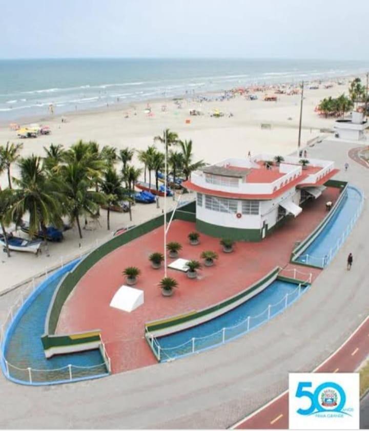 Apartamento Praia Grande -Ocian Rio D'Ouro Ape 70Mt Do Mar Exterior foto